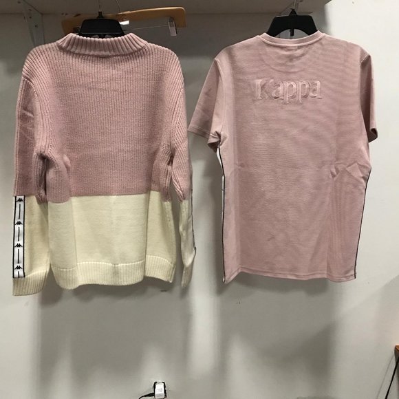 NWT KAPPA KNIT 2pc Set of Sweater & Tee top T Shirt L JPN BISAU - Picture 2 of 3